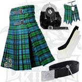 Battle Of Kilts Men’s Tartan Kilt Outfit – 7-Piece Scottish Set with Premium Accessories